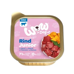WOW Nourriture Humide|Nourriture^nourriture humide pour chien, Junior 11x150 g Bœuf