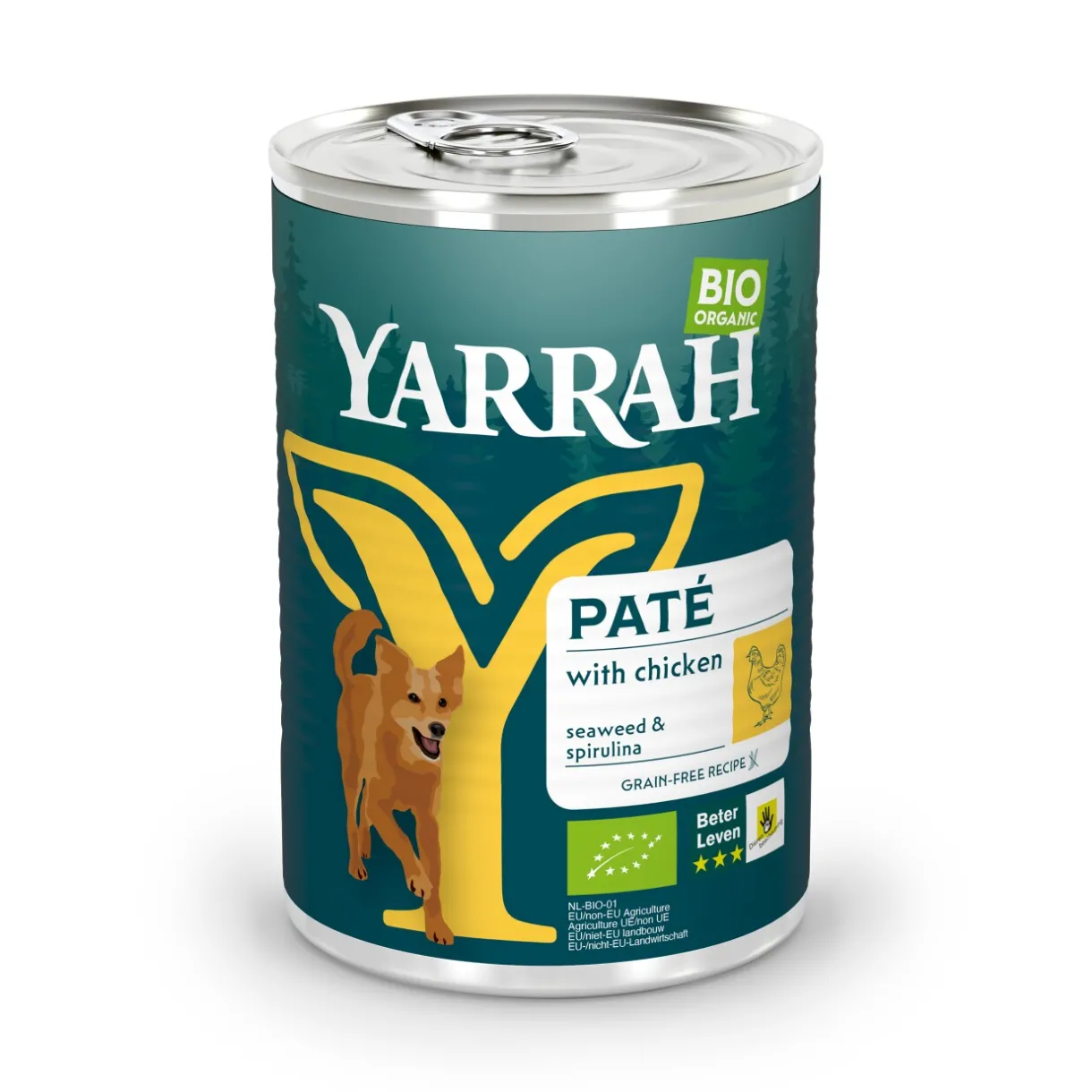 Yarrah Nourriture Bio|Nourriture Humide^Bio Adult pâté au poulet 12x400 g