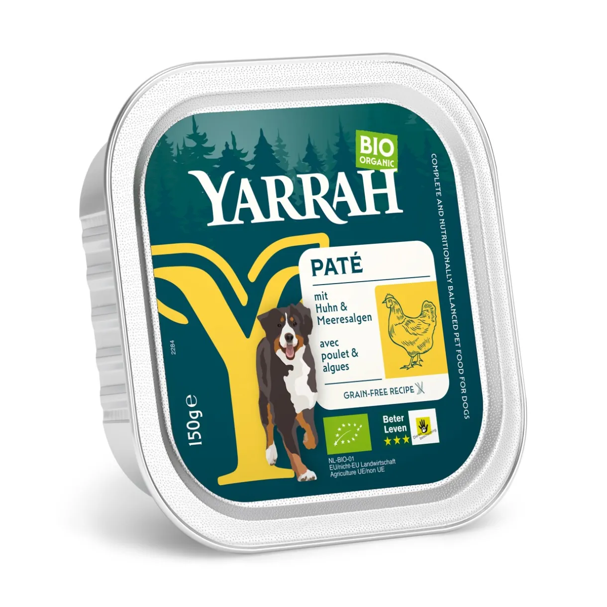 Yarrah Nourriture Bio|Nourriture Humide^Bio Adult 12x150 g Poulet, algue marine